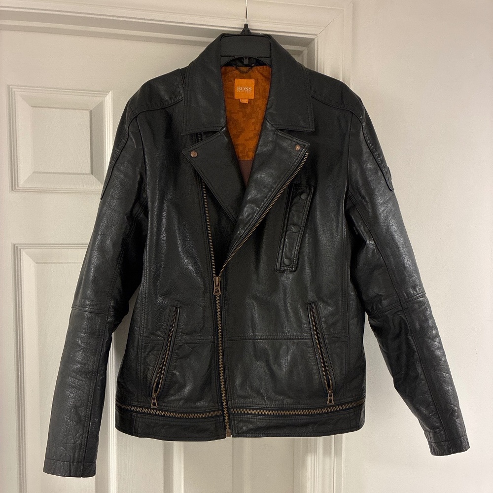 Men’s Hugo Boss Leather Jacket